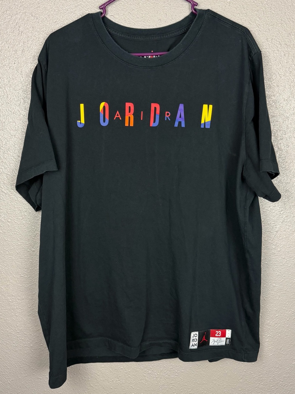 Nike Vintage Men's Air Jordan Championship DNA AT8942-010 T-Shirt 2XL Black